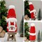 2 Pack Christmas Gnomes Decorations, Christmas Gnomes Plush Handmade Christmas Decor Gnome Gifts with Wooden Signs for Tiered Tray Table Hodiday Party Decor Christmas Elf Santa Ornaments Farmhouse